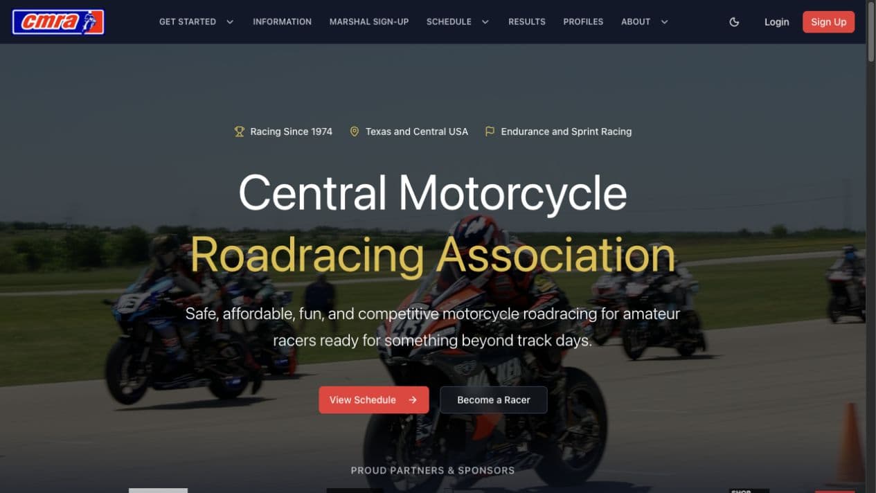 CMRA public website on TotalMoto